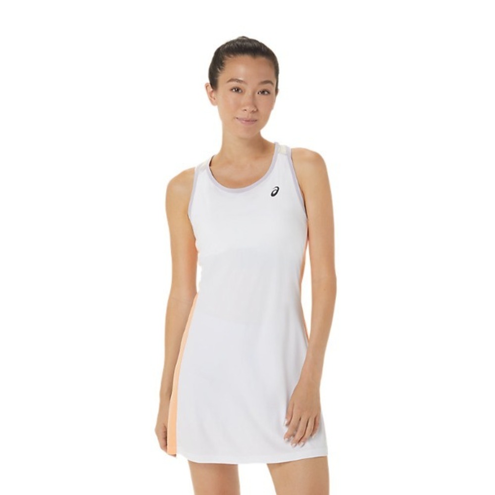 ASICS® (Women's MEDIUM) Court™ Graphic Dress, Brilliant White/Dusk‎ Violet - $80